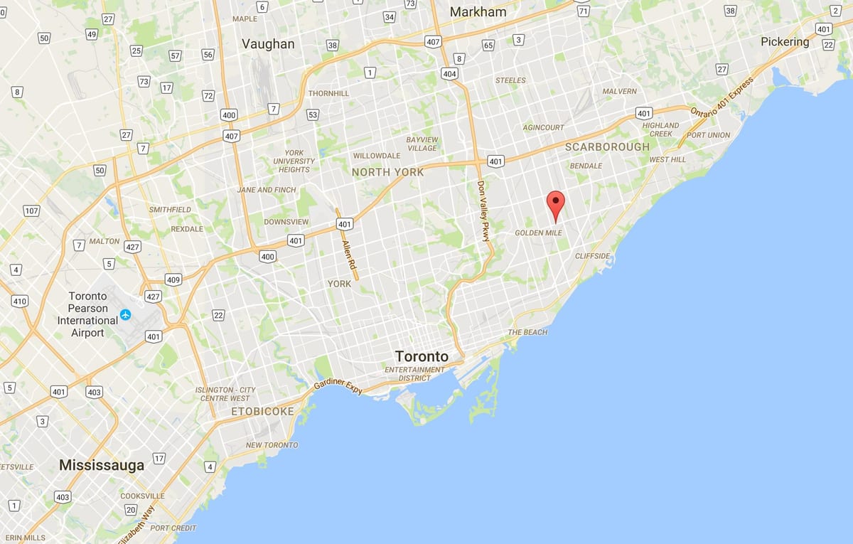 İonview ilçe Toronto haritası 