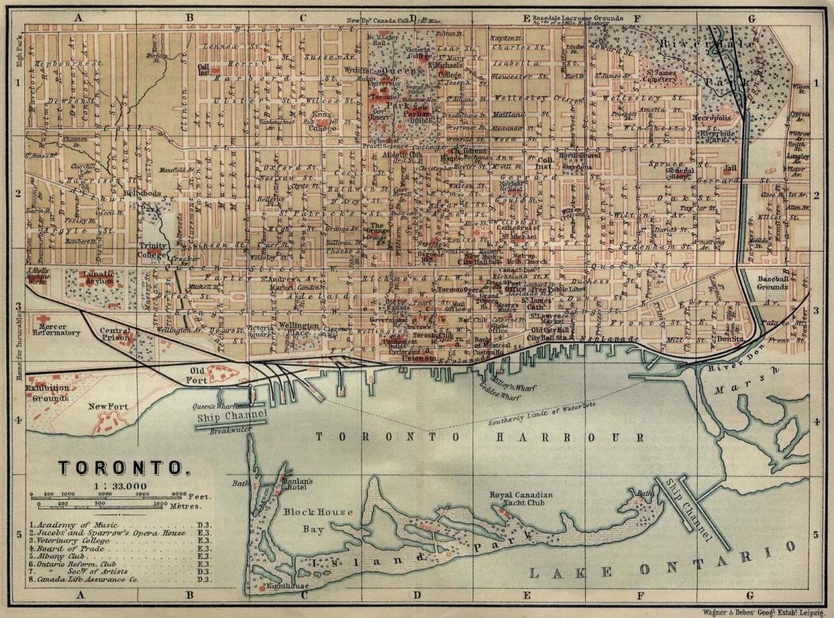 1894 Toronto haritası 