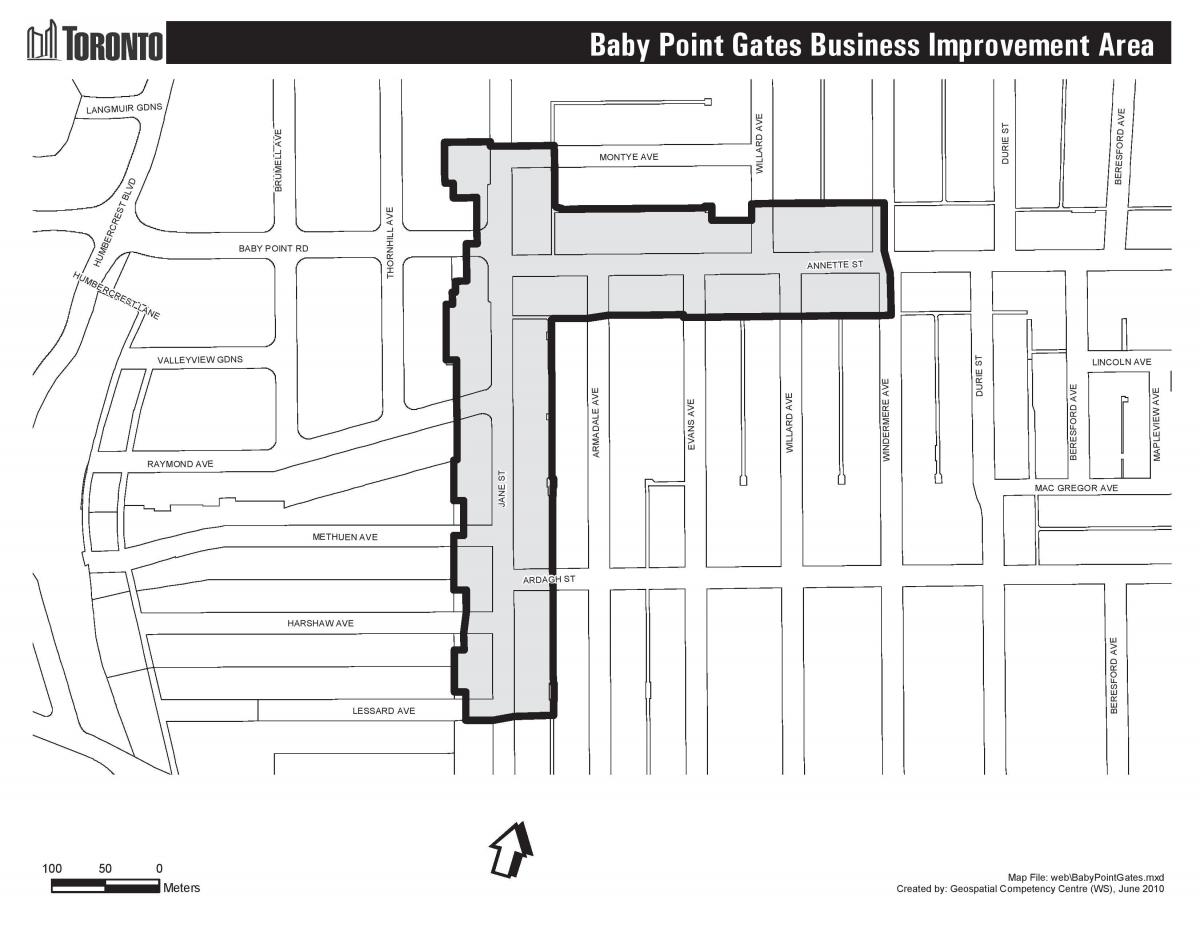 Bebeğin harita noktası gates Toronto
