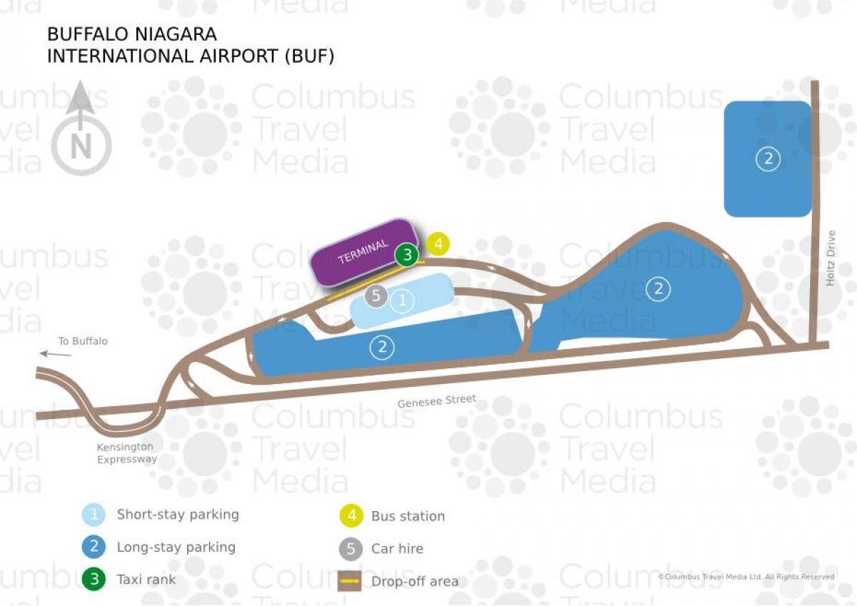 Buffalo Niagara Uluslararası Havaalanı Haritayı göster 