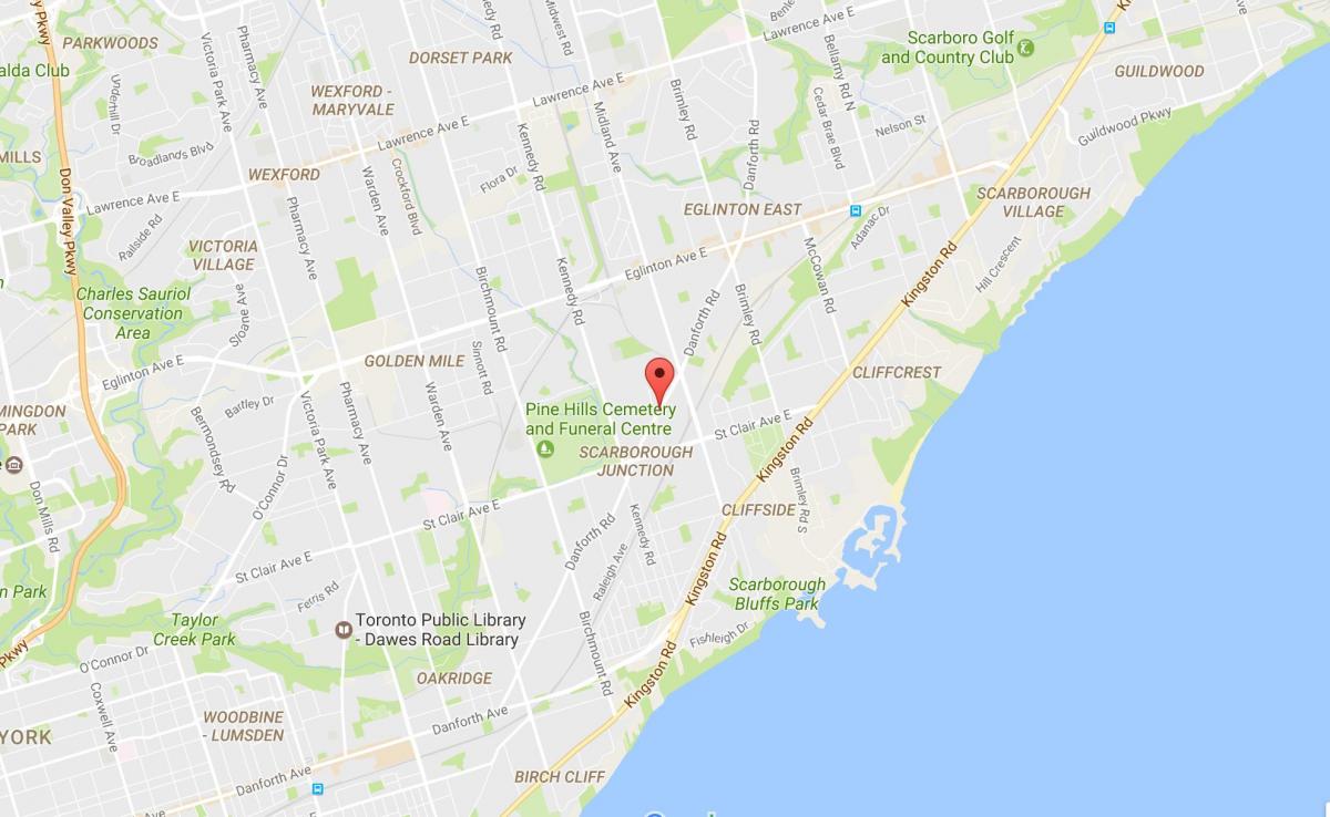 Danforth, Toronto yol haritası 