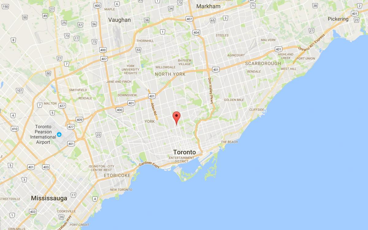 Deer Park, Toronto haritası 