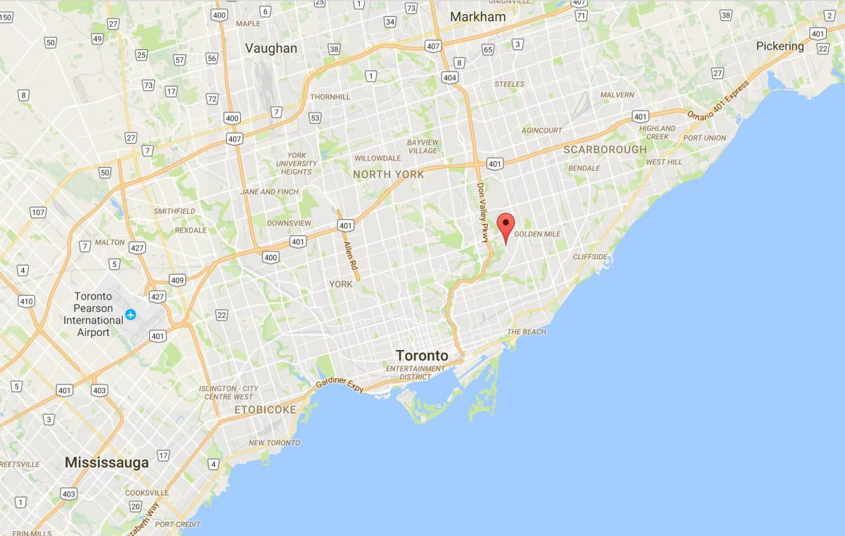 Eastern district, Toronto haritası 