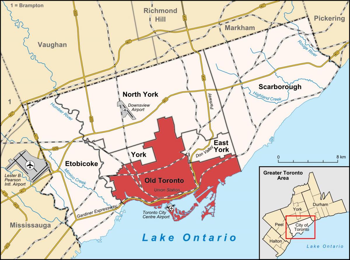 Eski Toronto haritası 