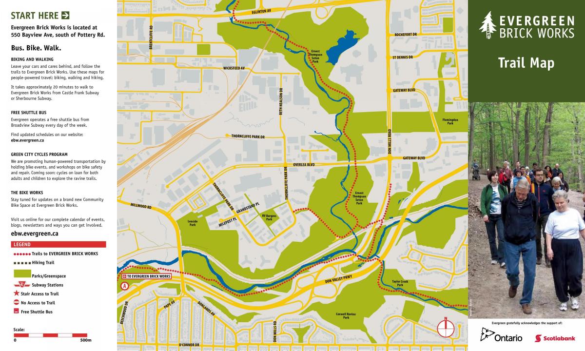 Evergreen Tuğla Toronto haritası 