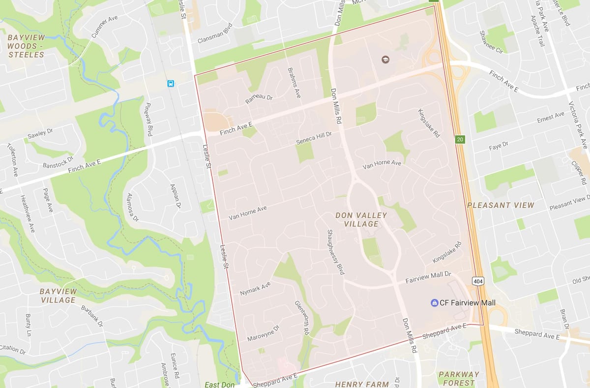 Fıstık mahalle Toronto haritası 