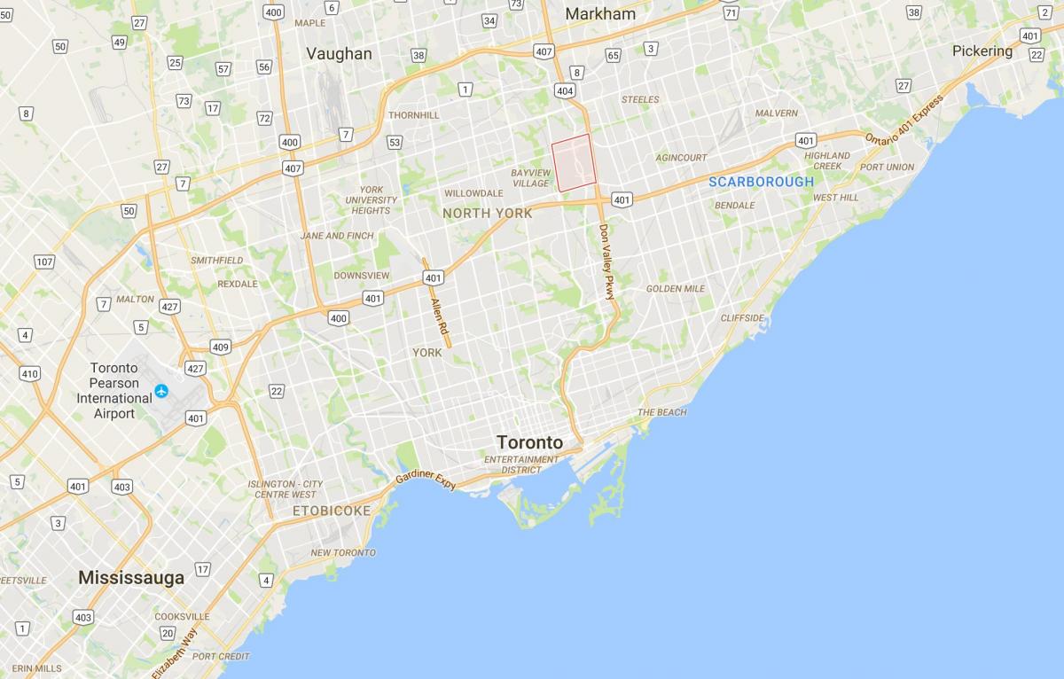 Fıstık ilçe Toronto haritası 