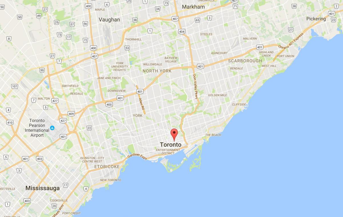 Garden District, Toronto haritası 