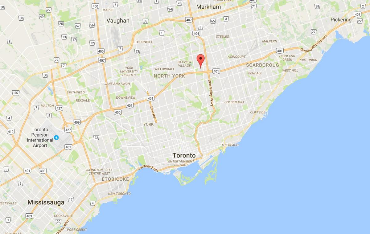 Henry Çiftlik Mahallesi Toronto haritası 