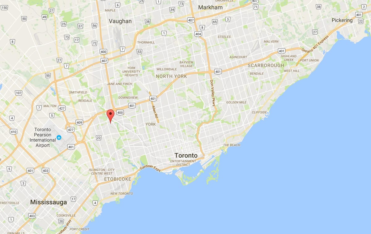 Humber Heights haritası – Mar 13 ilçe Toronto