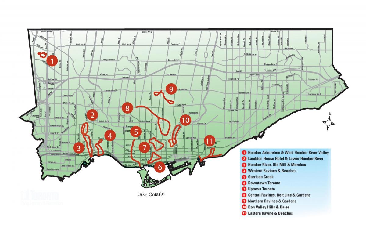 Keşif harita Toronto yürüyüş 