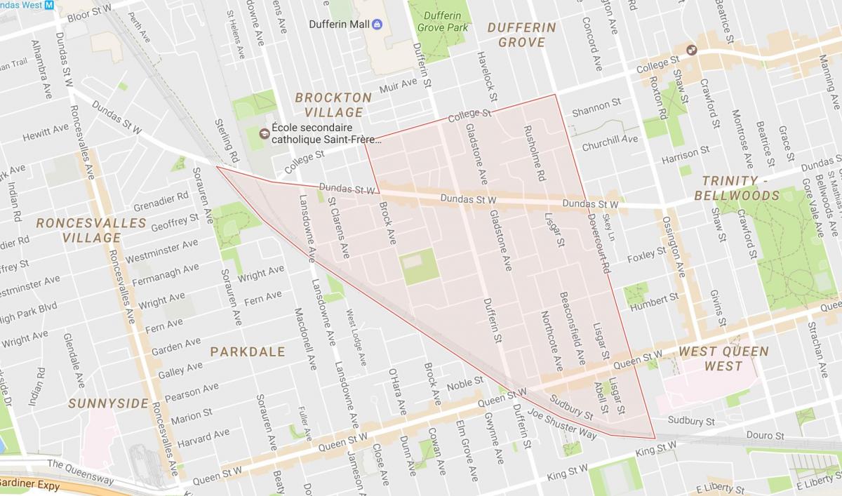 Küçük Portekiz mahalle Toronto haritası 