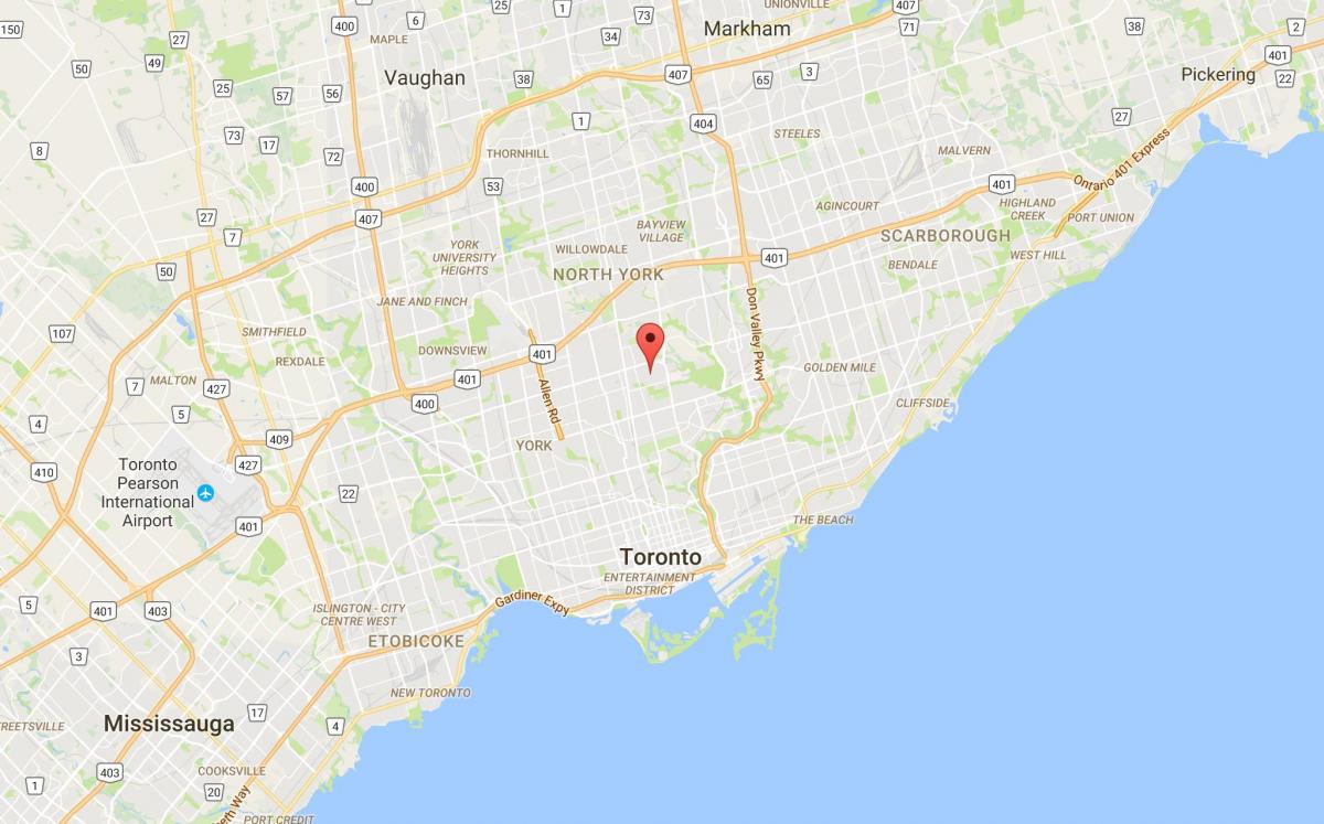 Lawrence Park district, Toronto haritası 