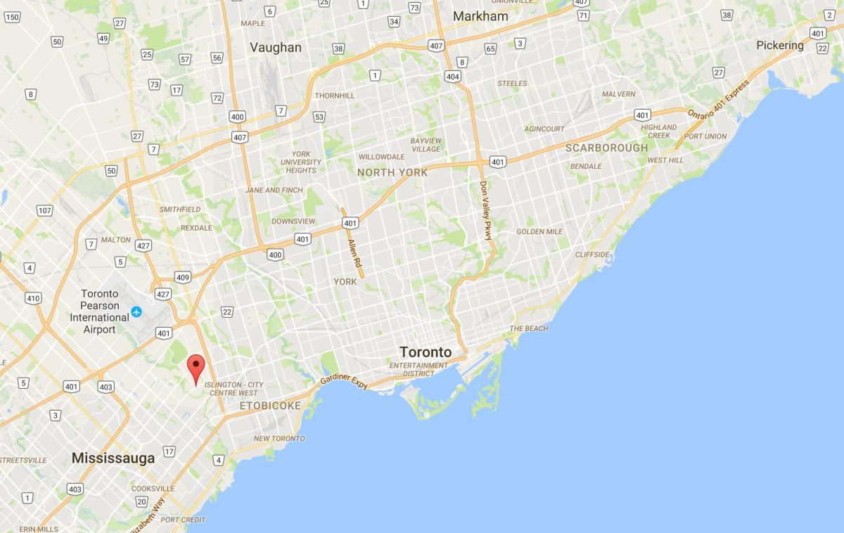 Markland Wood bölgesinde Toronto haritası 