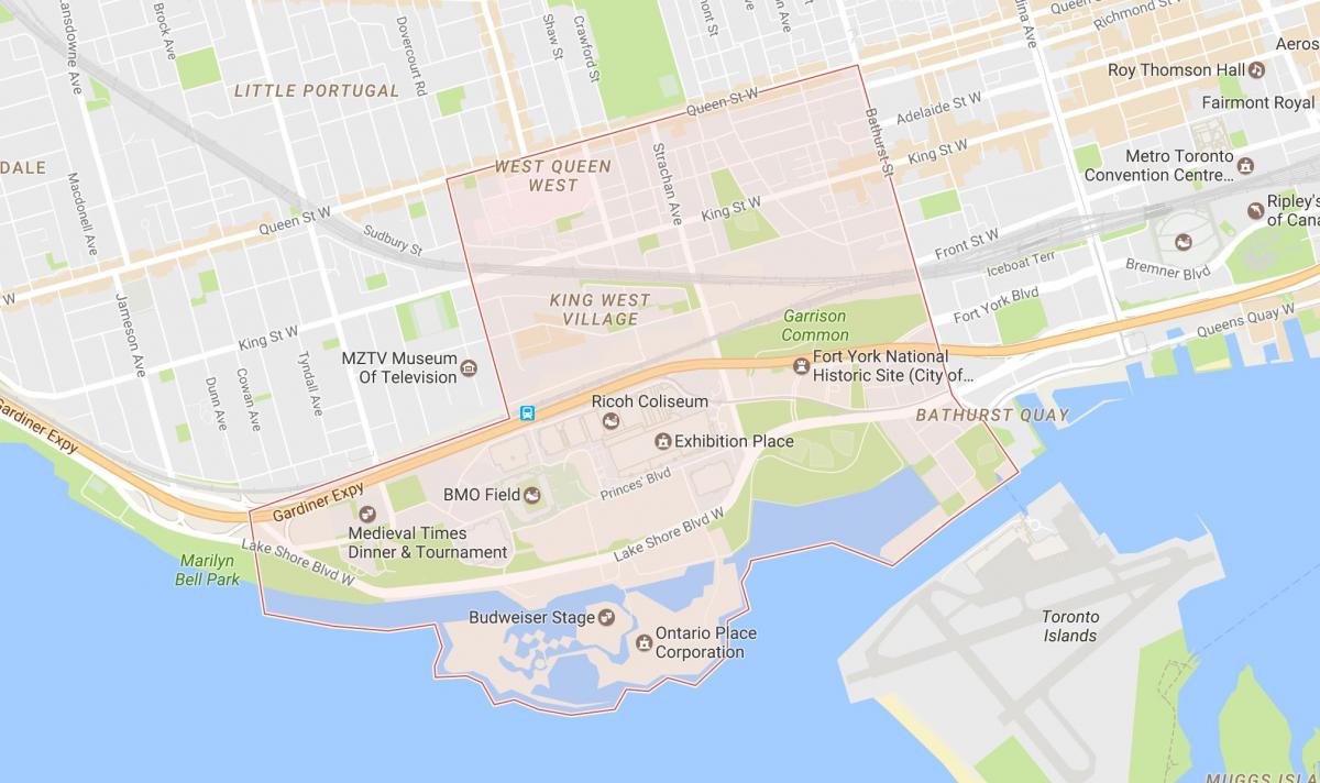 Niagara mahalle Toronto haritası 