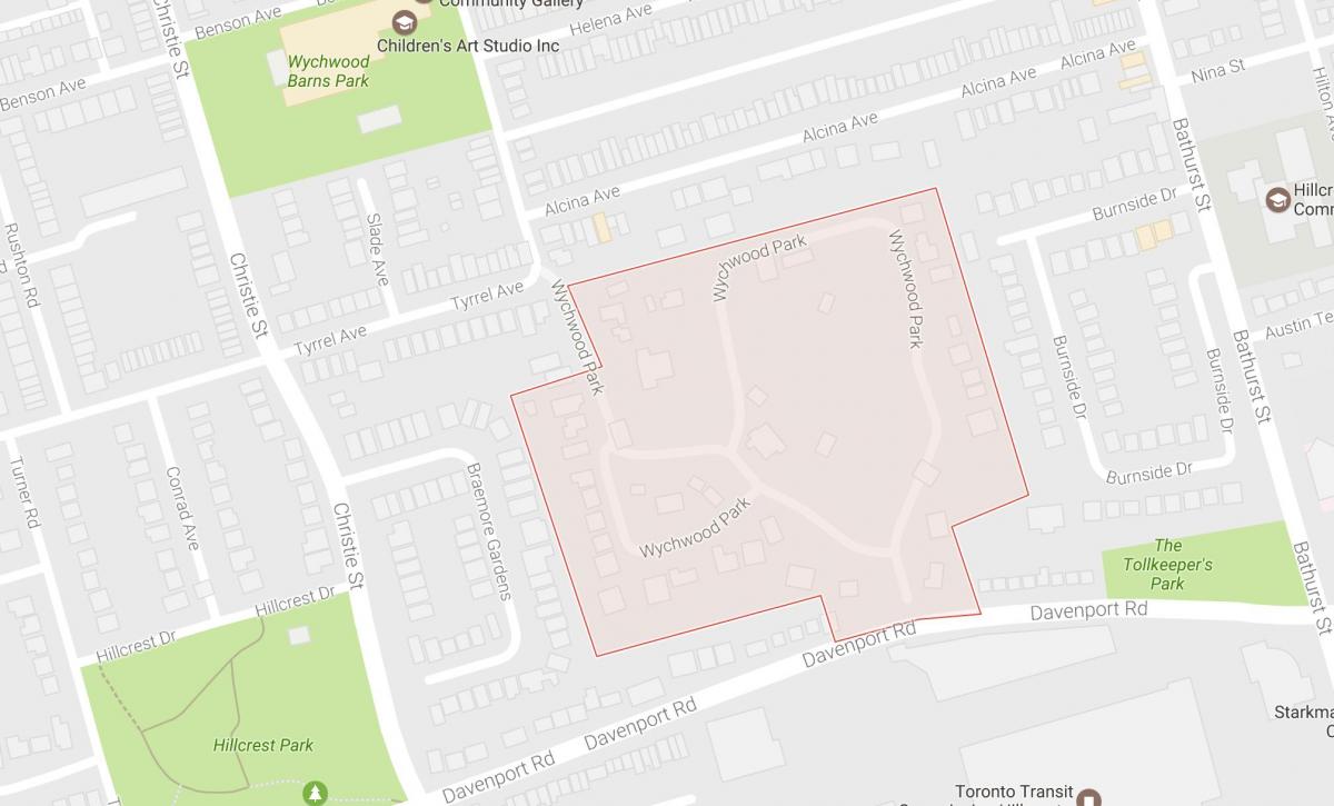 Revizyon Park mahalle Toronto haritası 