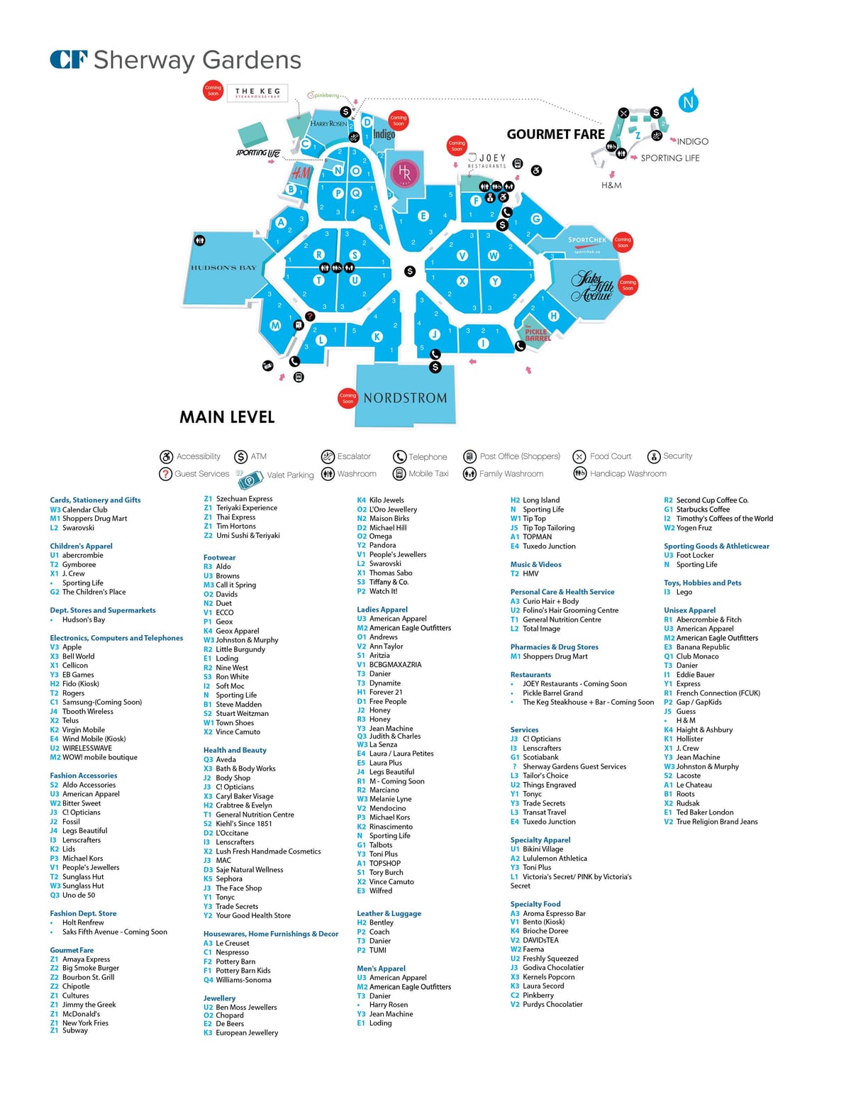 Sherway Bahçeleri haritası