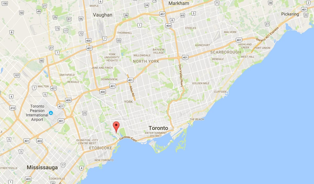 Swansea bölgesinde Toronto haritası 