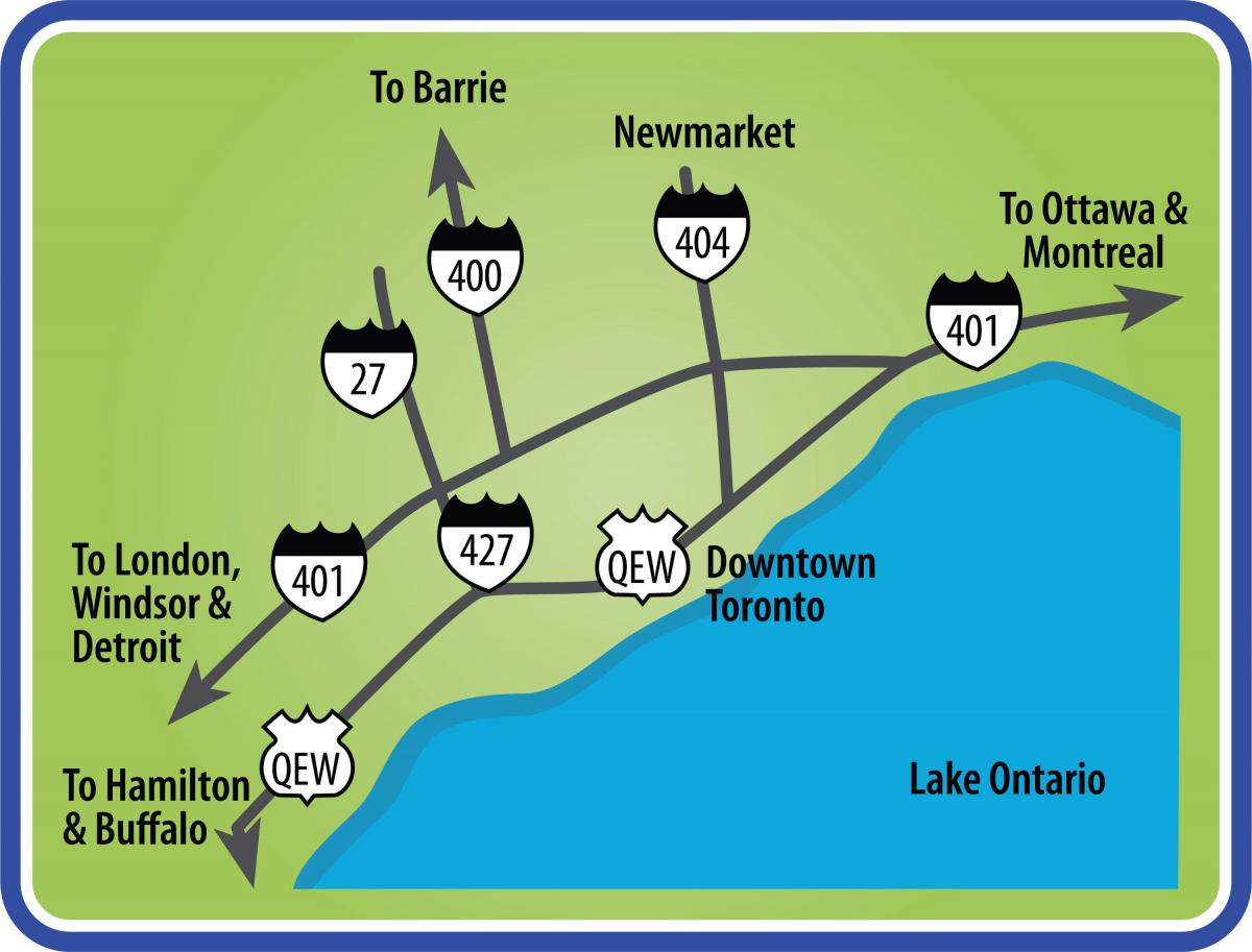 Toronto haritası yollar