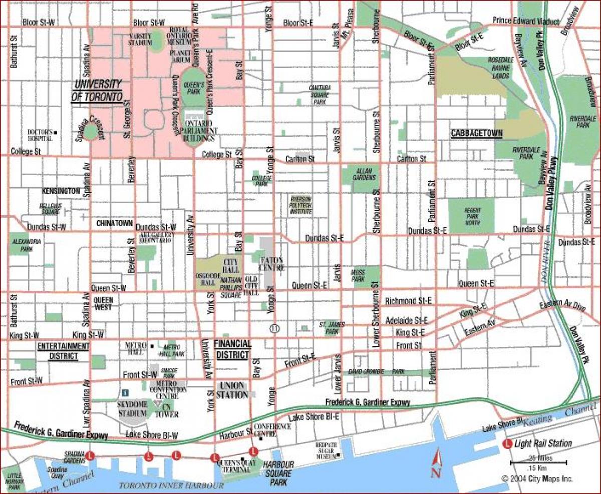 Toronto Üniversitesi (Kanada) haritası 