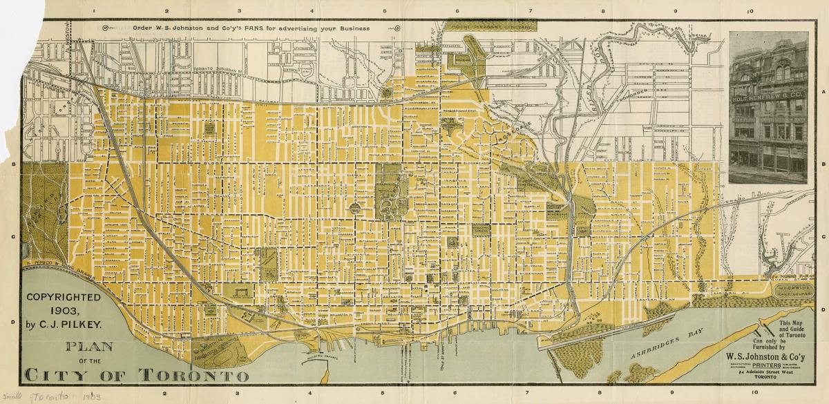 1903 Toronto şehir haritası 