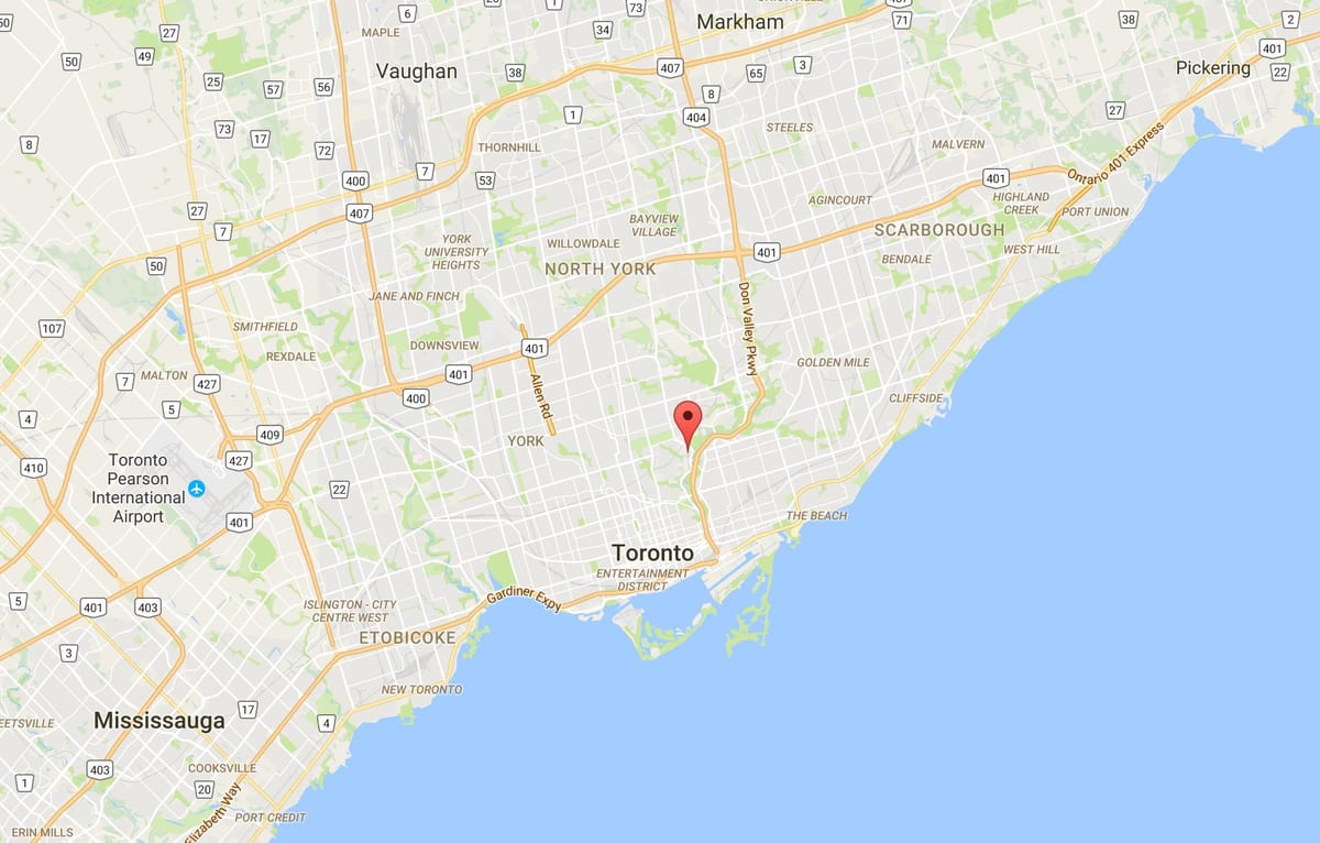 Harita Vali Köprüsü bölgesinde Toronto