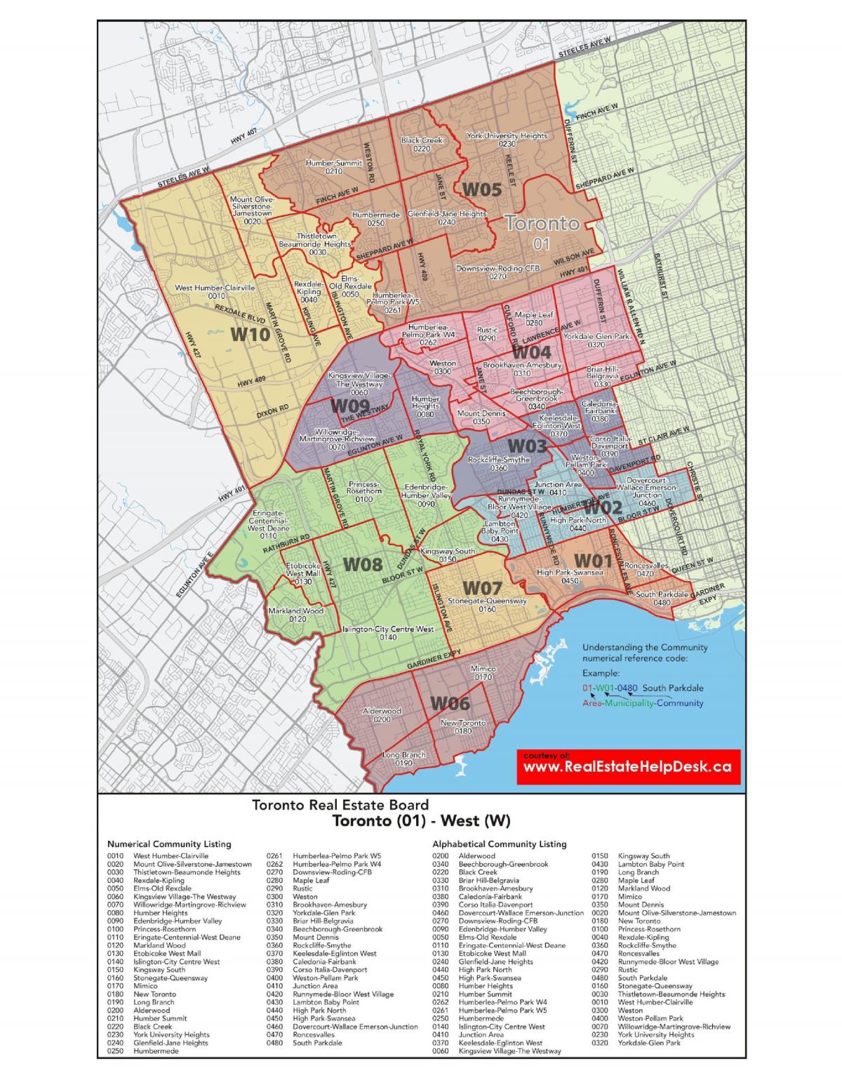 West Toronto haritası 