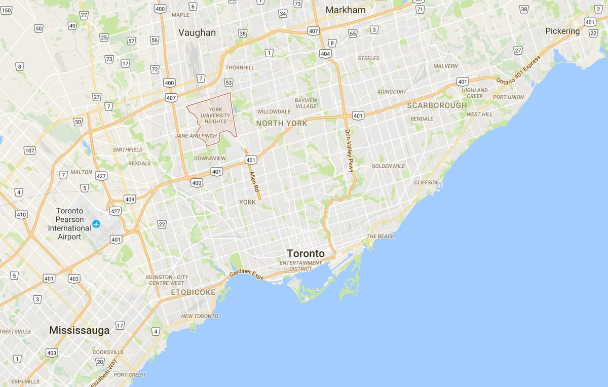 York University Heights, Toronto bölgesindeki göster
