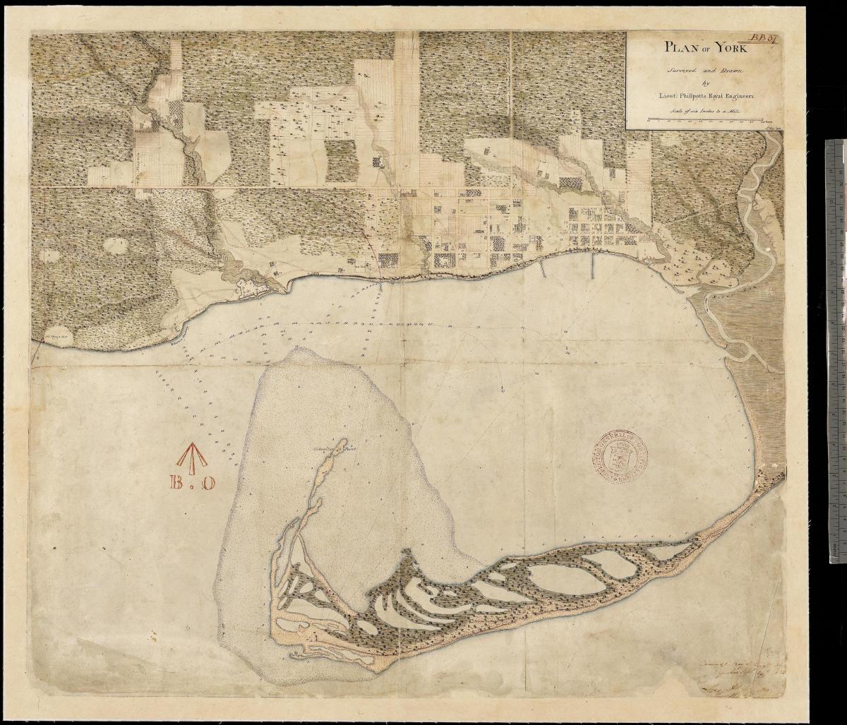 1787-1884 York Toronto ilk yüzyıldan kalma arazi göster 