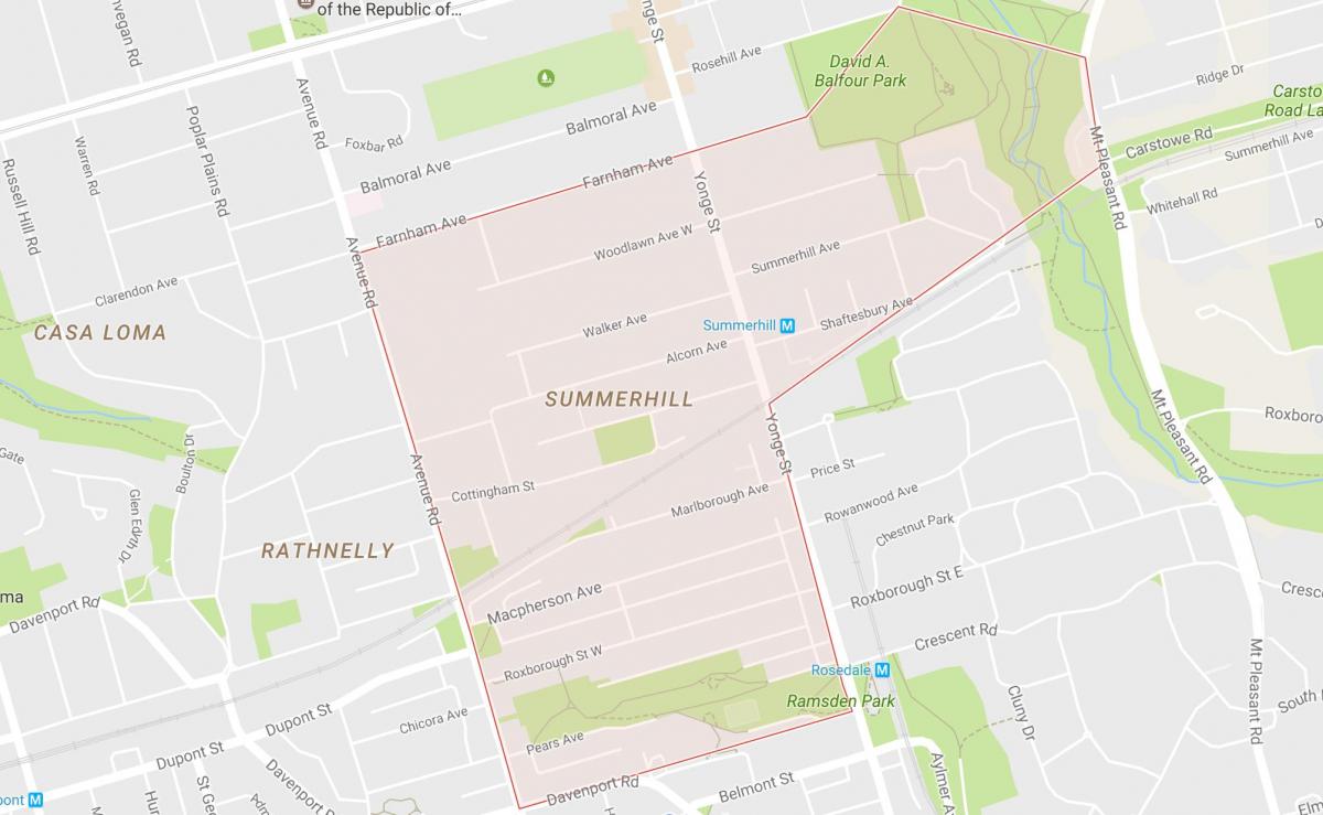 Yönetti mahalle Toronto haritası 