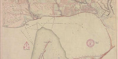 1787-1884 York arazi haritası Toronto 