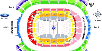 Air Canada Centre haritası - ACC