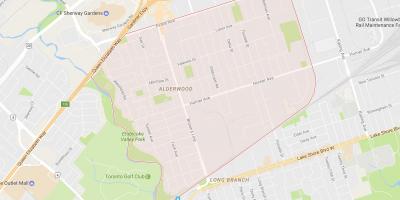Alderwood Parkview mahalle Toronto haritası 