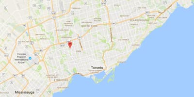 Amesbury bölgesindeki Toronto haritası 