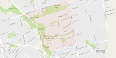 Amesbury mahalle Toronto haritası 