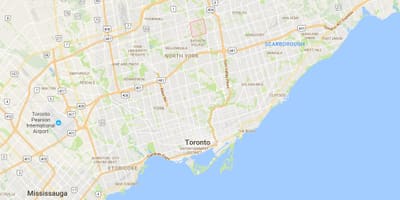 Bayview Woods haritası – Steeles bölgesinde Toronto