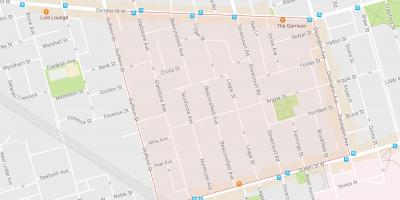 Beaconsfield Köy mahalle Toronto haritası 