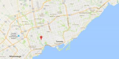 Bebek Point district, Toronto haritası 