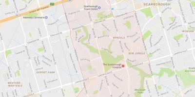 Bendale mahalle Toronto haritası 