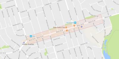Bloor West Village mahalle Toronto haritası 