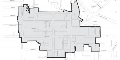 Bloor Yorkville Toronto boudary haritası 