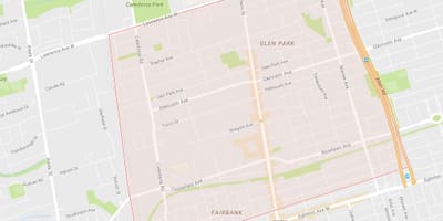 Briar Hill haritası–Belgravia semtinde Toronto