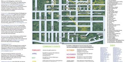 Cabbagetown olaylar Toronto haritası 