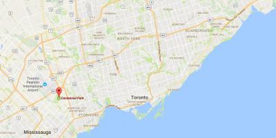 Centennial Park, Toronto haritası 