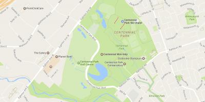 Centennial Park mahalle Toronto haritası 