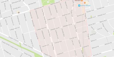 Chaplin Estates mahalle Toronto haritası 