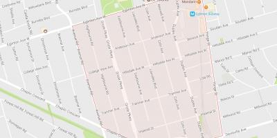 Chaplin Estates mahalle Toronto haritası 