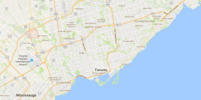 Clairville ilçe Toronto haritası 