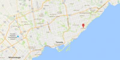 Cliffside bölgesinde Toronto haritası 
