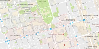 Discovery İlçe mahalle Toronto haritası 